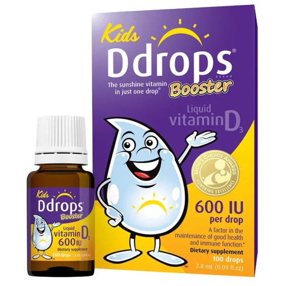 Vitamin D3 Kids Ddrops Booster Tren 1 Tuoi 600iu 90 Giot 6